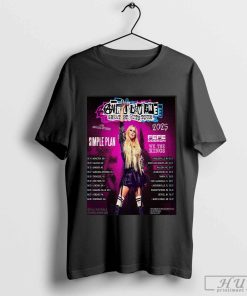 Avril Lavigne Greatest Hits Tour 2025 Round 2 With Special Guests Simple Plan Fefe Dobson And We The Kings Wall Decorations Poster shirt