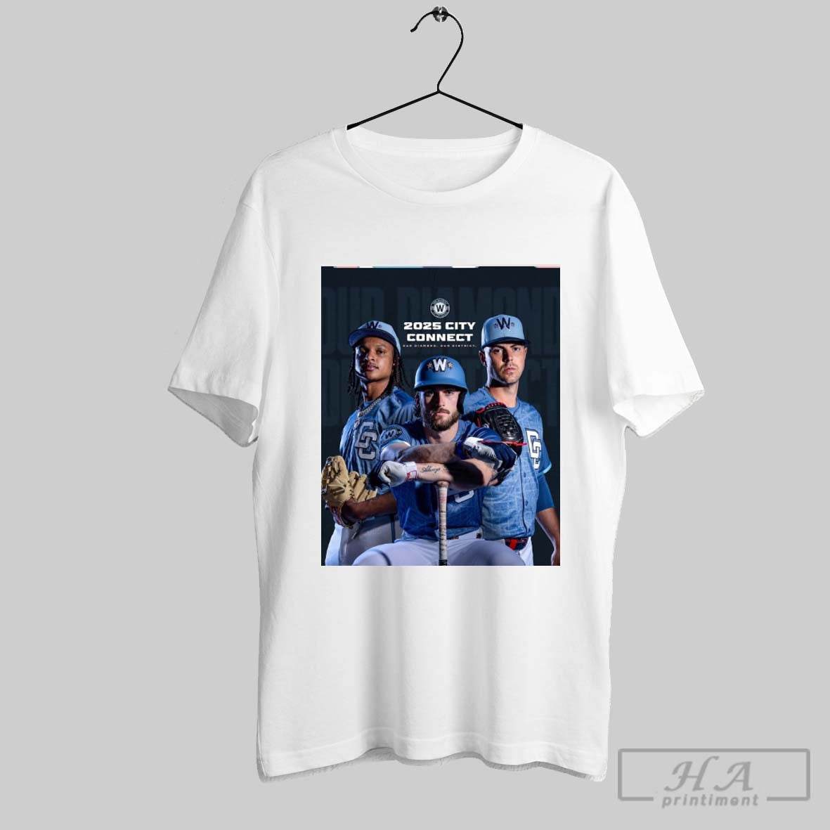 Cj Abrams Dylan Crews Mackenzie Gore Washington Nationals 2025 City Connect Our Diamond Our District Poster T Shirt