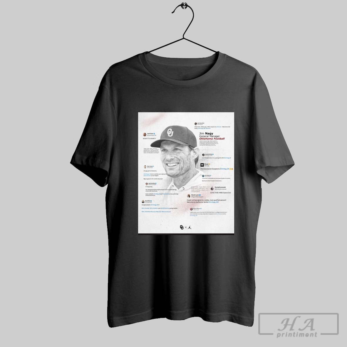 Congratulations Jim Nagy General Manager Oklahoma Sooners Football Changing The Game Poster T Shirt
