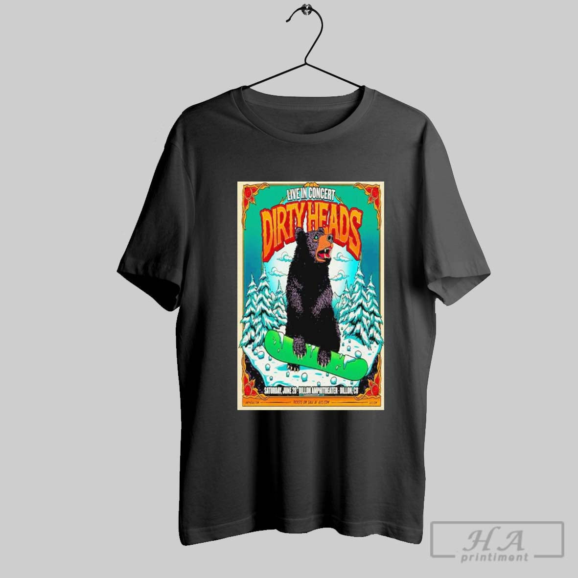 Dirty Heads Live In Concert Saturday Jun 28 2025 Dillon Amphitheater Dillon Co Poster T Shirt