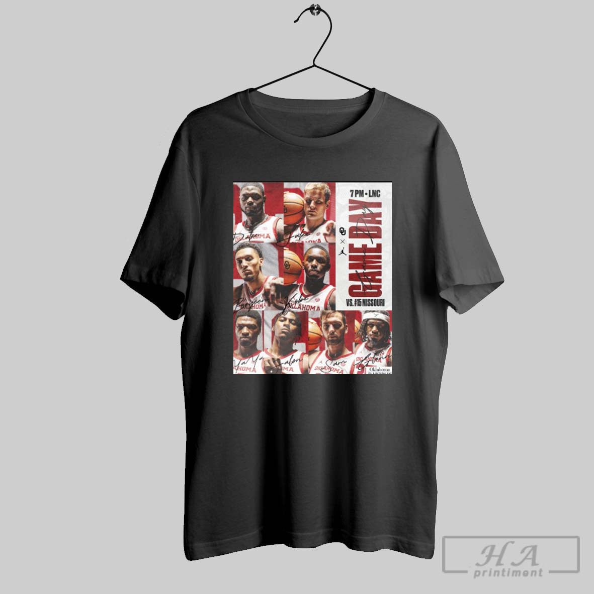 Gameday Oklahoma Sooners Vs Missouri Tigers Senior Night At The Lnc Signatures Poster T Shirt