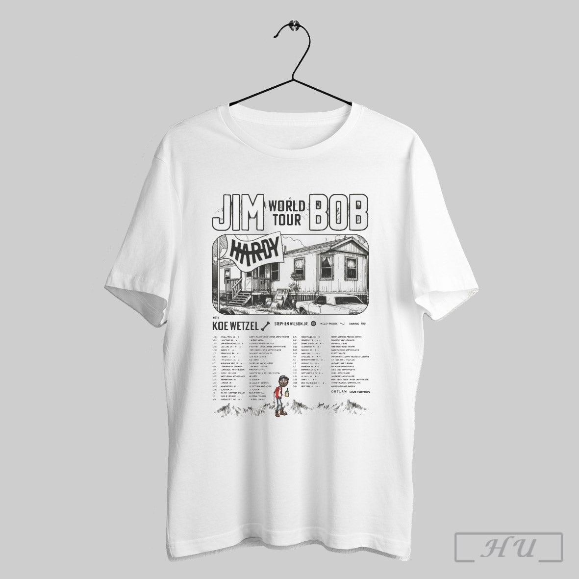 Hardy Announces 2025 Jim Bob World Tour Dates Poster T Shirt Sweatshirt