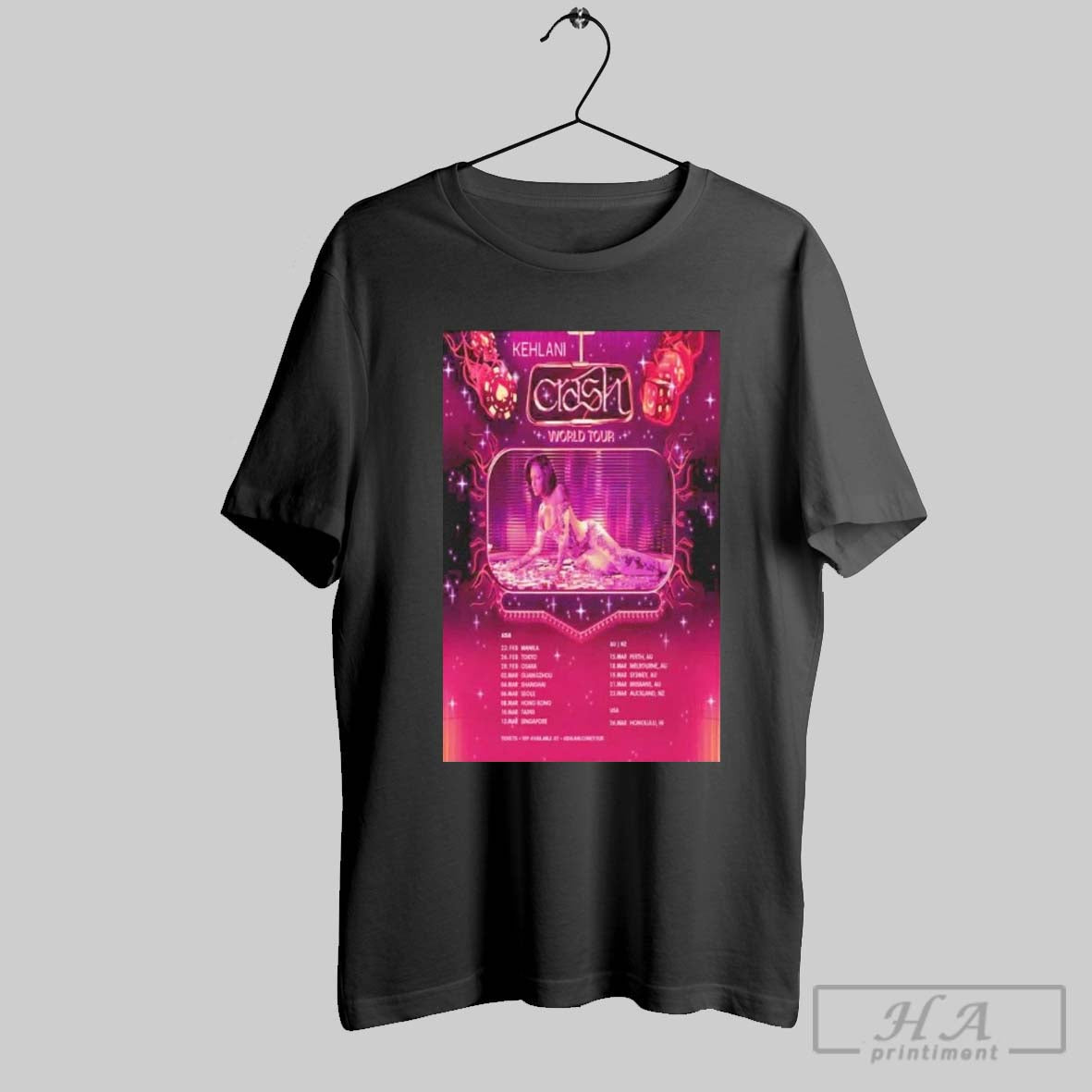 Kehlani Crash World Tour 2025 Poster T Shirt