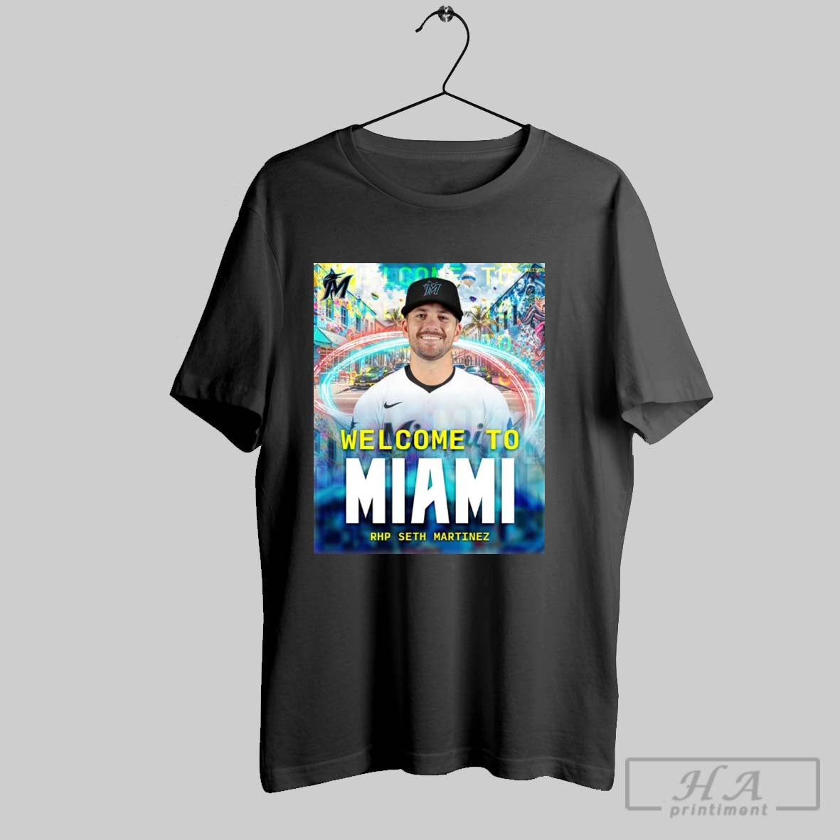Miami Marlins Welcome To Miami Rhp Seth Martinez Welcome Back To The 305 Seth Poster T Shirt
