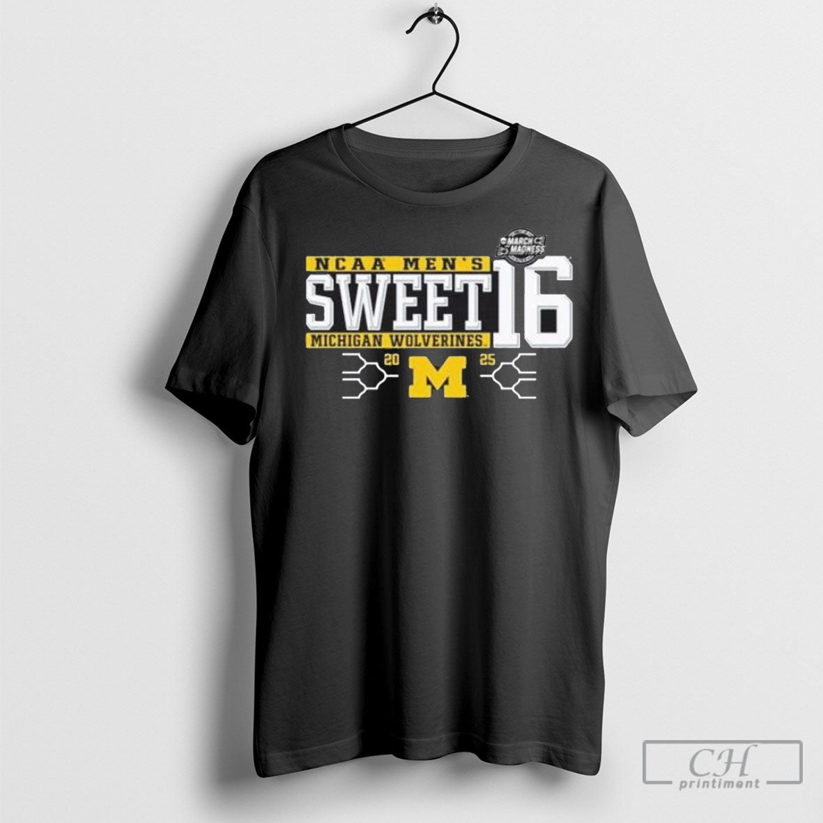 Michigan Wolverines Ncaa Mens Sweet 16 2025 Shirt Sweatshirt Poster