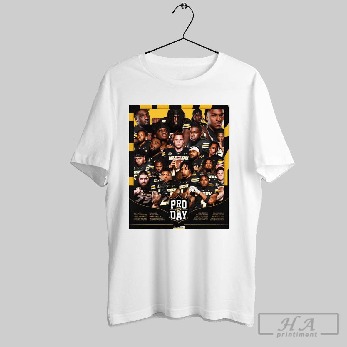 Missouri Tigers Football 20 Tigers 2025 Pro Day Nate Noel Trevez Johnson Marcus Carroll Poster T Shirt
