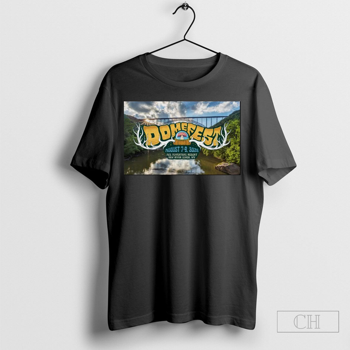 Offcial Domefest August 7 9 2025 New River Gorge Wv Event Poster Shirts Sweatshirt Tee Shirt