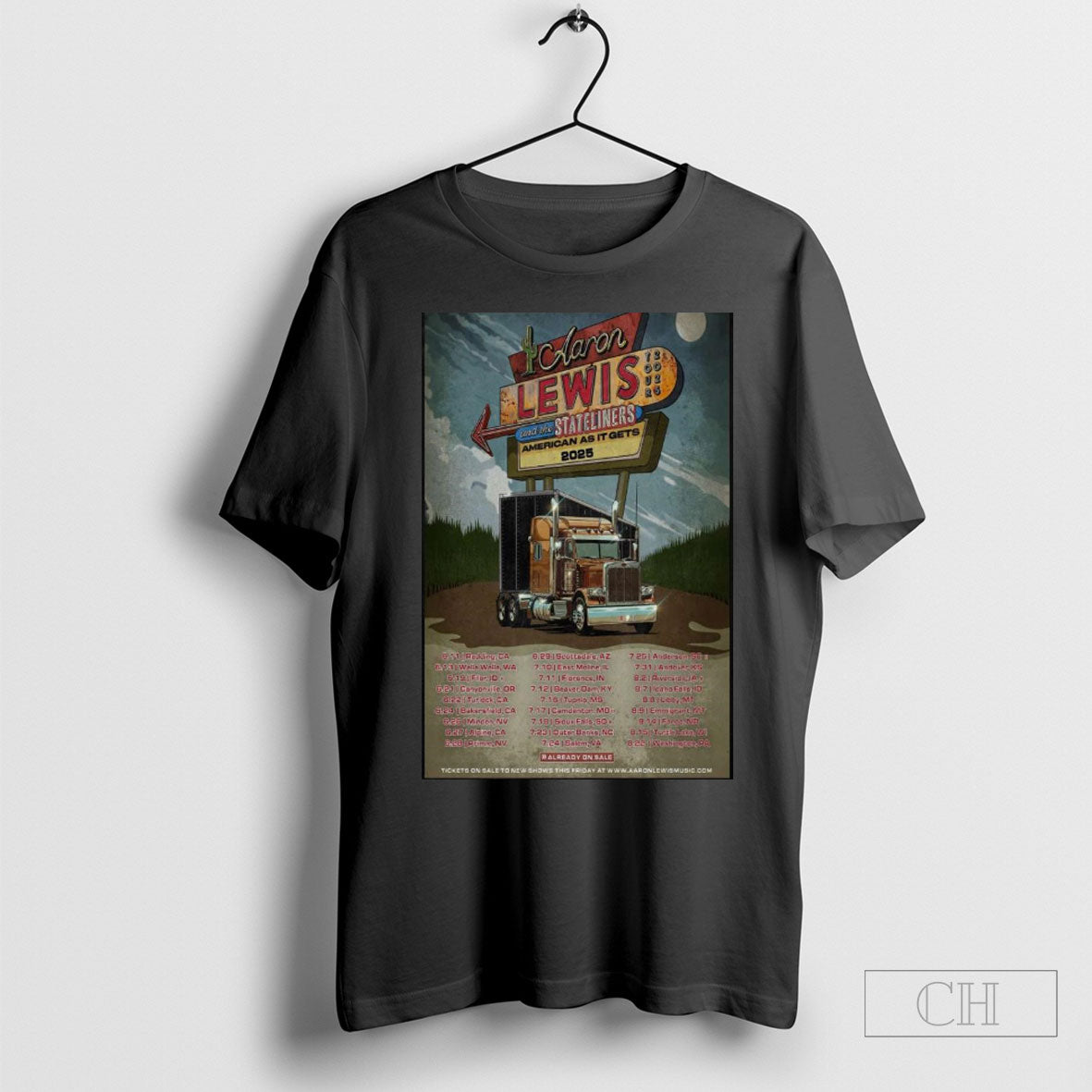 Offcial The American As It Gets Tour 2025 Aaron Lewis Poster Shirts Sweatshirt Tee Shirt