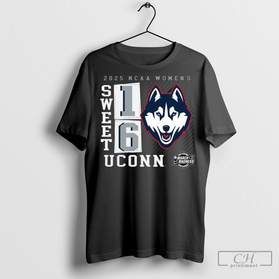 Official 2025 Ncaa Womens Uconn Huskies Sweet 16 March Madness Shirt Hoodie