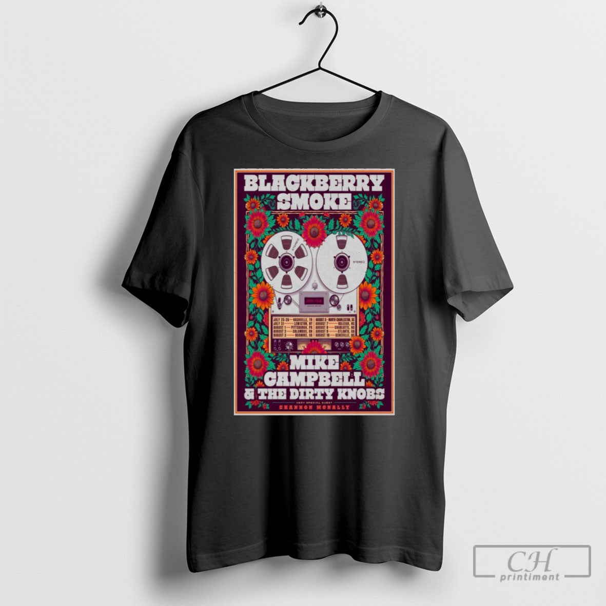 Official Blackberry Smoke Summer 2025 Poster Shirt Sweatshirt