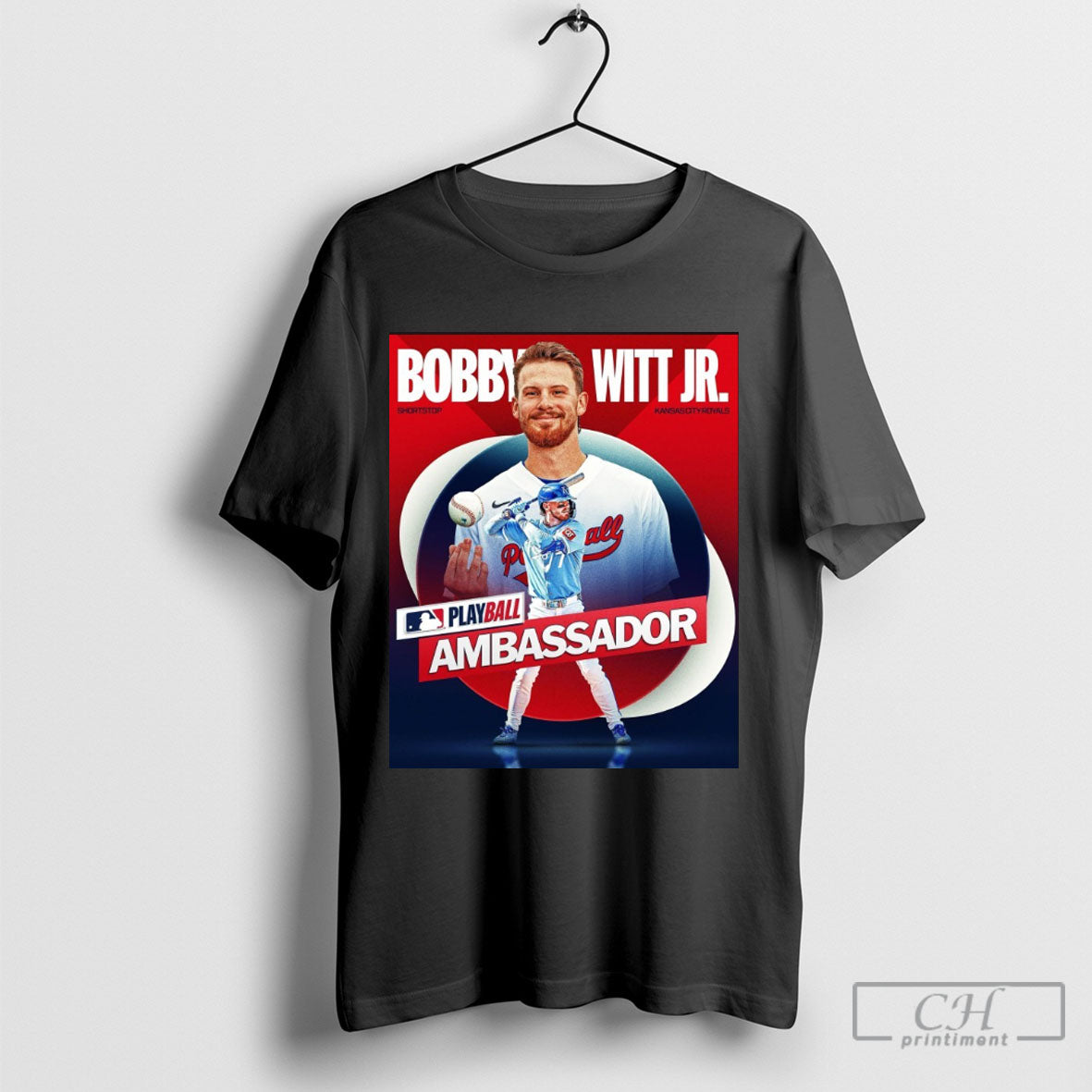 Official Bobby Witt Jr Kansas City Royals Mlb Playball Ambassador Shortstop Poster T Shirt Hoodie
