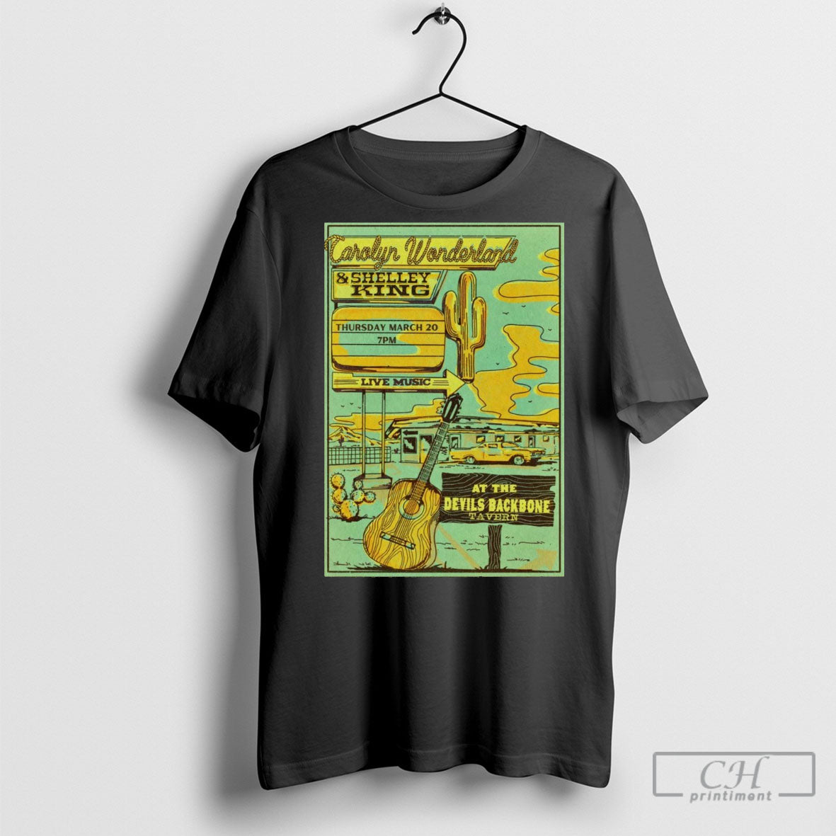 Official Carolyn Wonderland And Shelley King March 20 2025 Fischer Ga Tour T Shirt Sweatshirt Poster