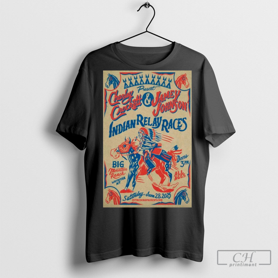 Official Charley Crockett Jun 28 2025 Big Mountain Ranch Whitefish Mt Poster Shirt