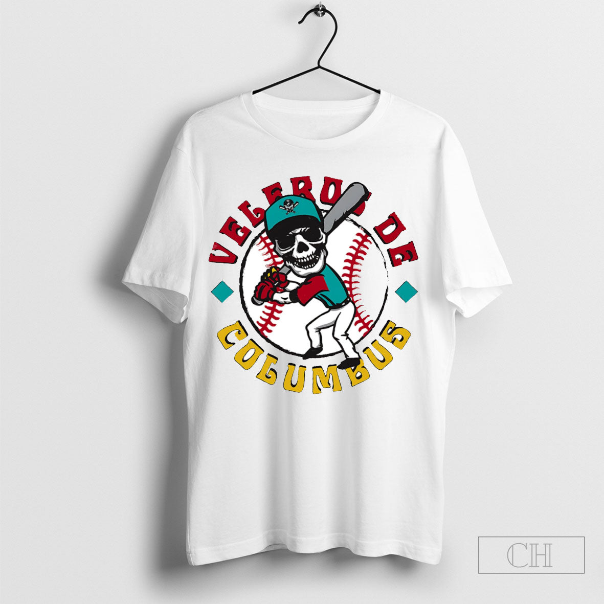Official Columbus Clippers Where Im From Veleros Guy Batting Skeleton Shirt Sweatshirt Poster