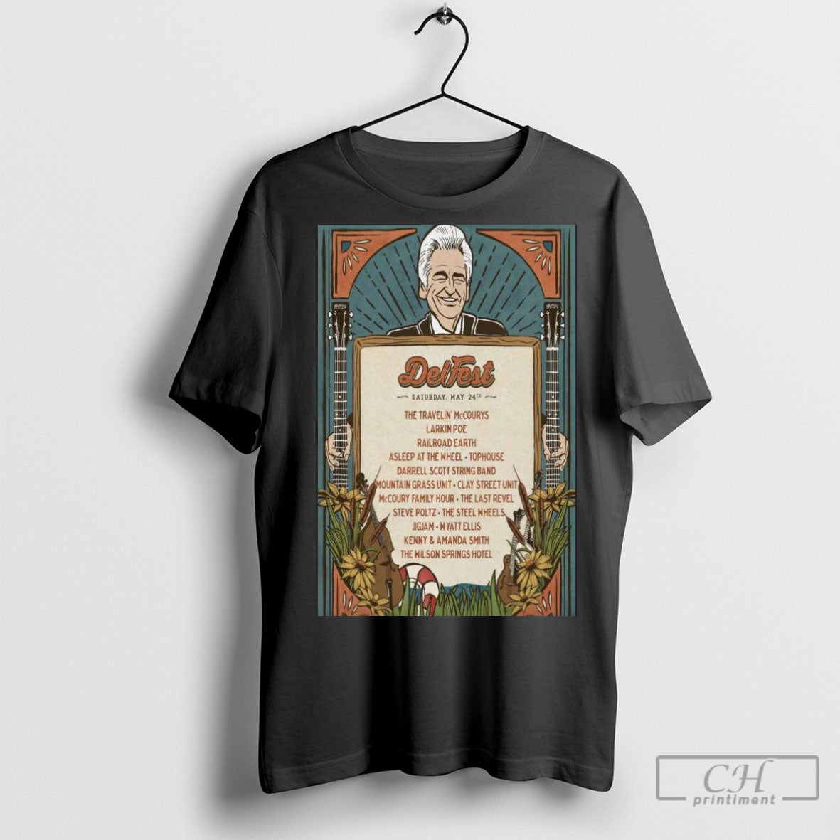 Official Delfest May 24 2025 Cumberland Md Poster Shirt