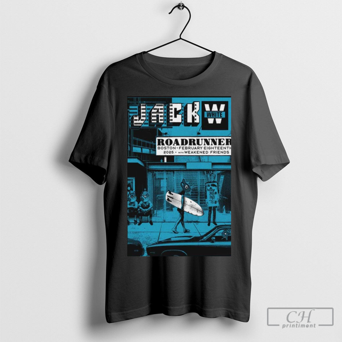 Official Jack White February 18 2025 Boston Ma Poster Shirt Sweatshirt