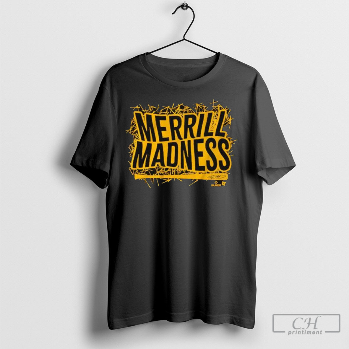 Official Jackson Merrill Merrill Madness Bat Text San Diego Padres Baseball Mlb Graphic 2025 T Shirt Hoodie