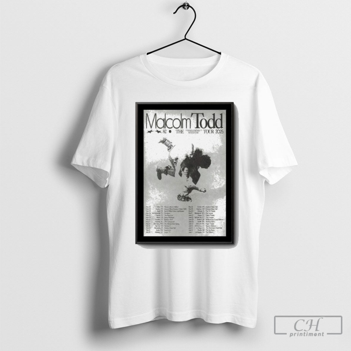 Official Malcolm Todd The Wholesome Rockstar 2025 Poster Shirt Sweatshirt