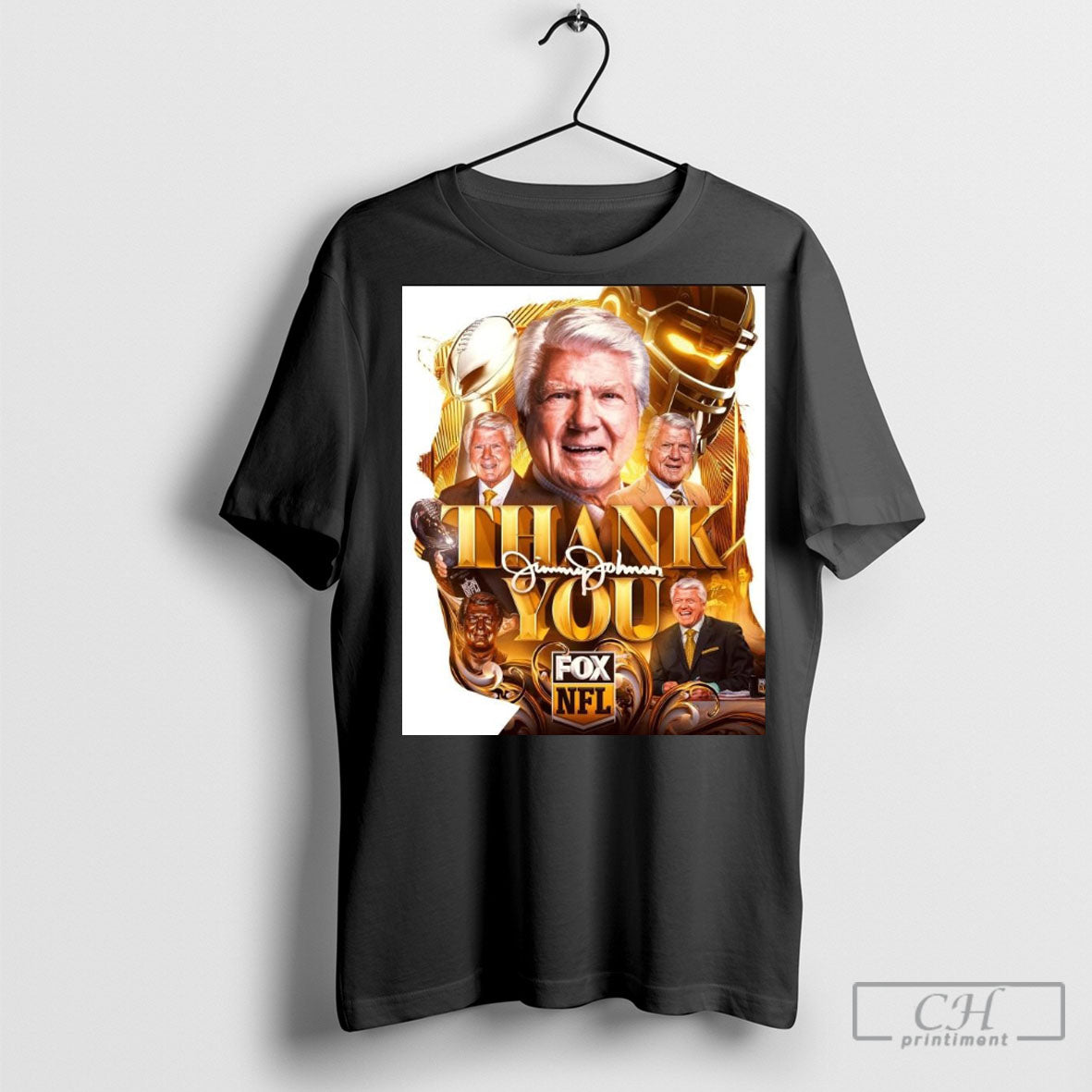 Official Nfl Thank You Hof Coach Jimmy Johnson Announced Today Retiring From Fox Sports Signature Poster T Shirt Sweatshirt Cutom Poster Coffee Mugs Ornaments