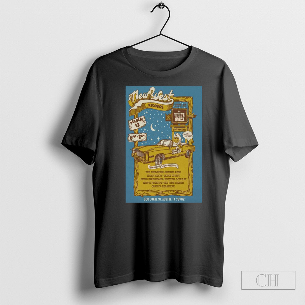 Official New West Records Mar 13 2025 Live At The White Horse In Austin Tx Poster Shirts