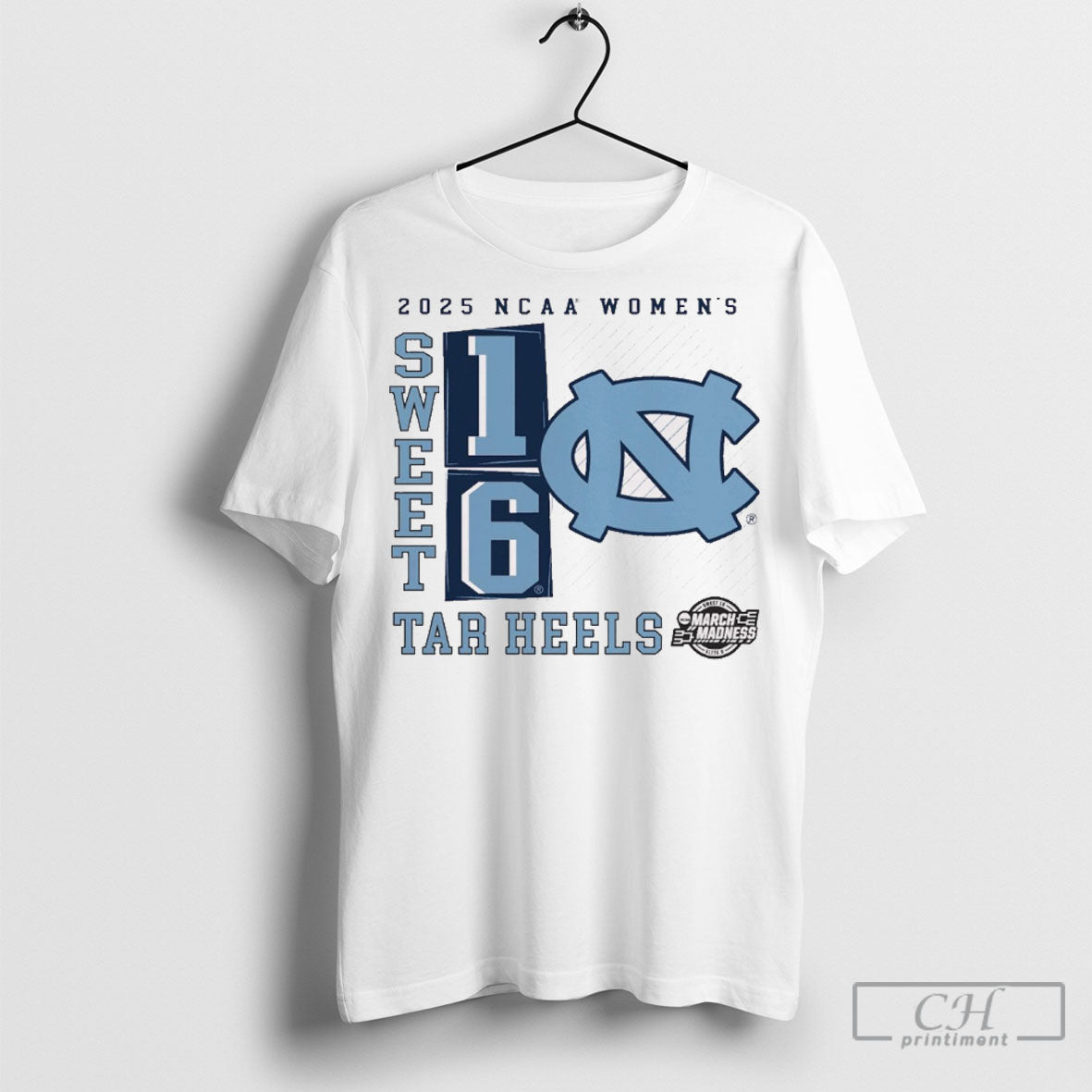 Official North Carolina Tar Heels Ncaa Womens Basketball Tournament March Madness Sweet 16 Elite 8 No Look Pass 2025 T Shirt Hoodie