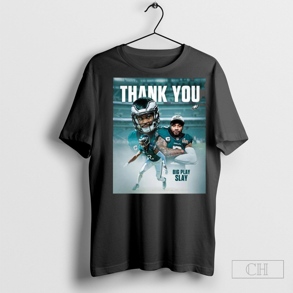 Official Poster Philadelphia Eagles Thank You Big Play Slay For Everything Youve Done On And Off The Field T Shirt