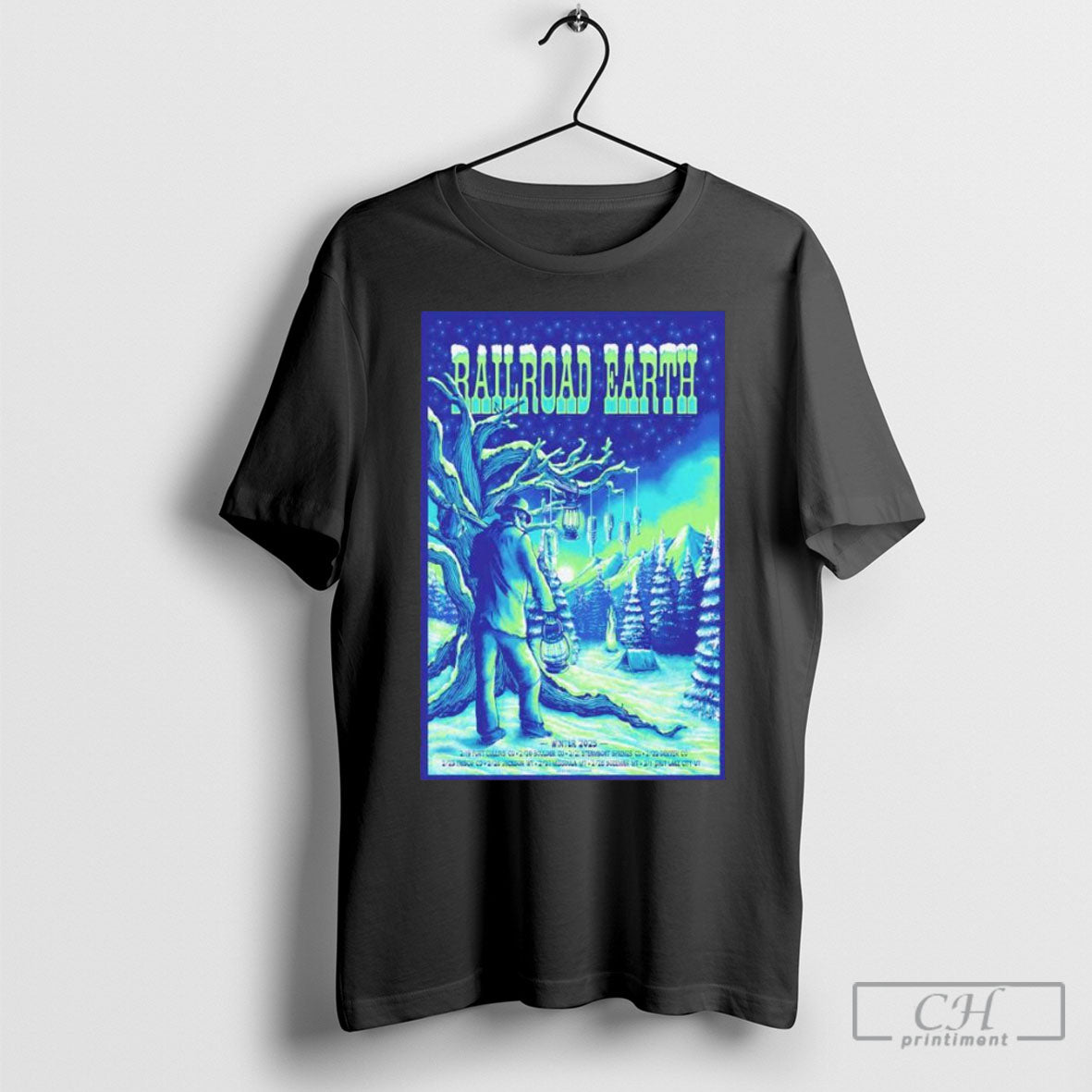 Official Railroad Earth Winter 2025 Conert Poster T Shirt Sweatshirt Ornaments