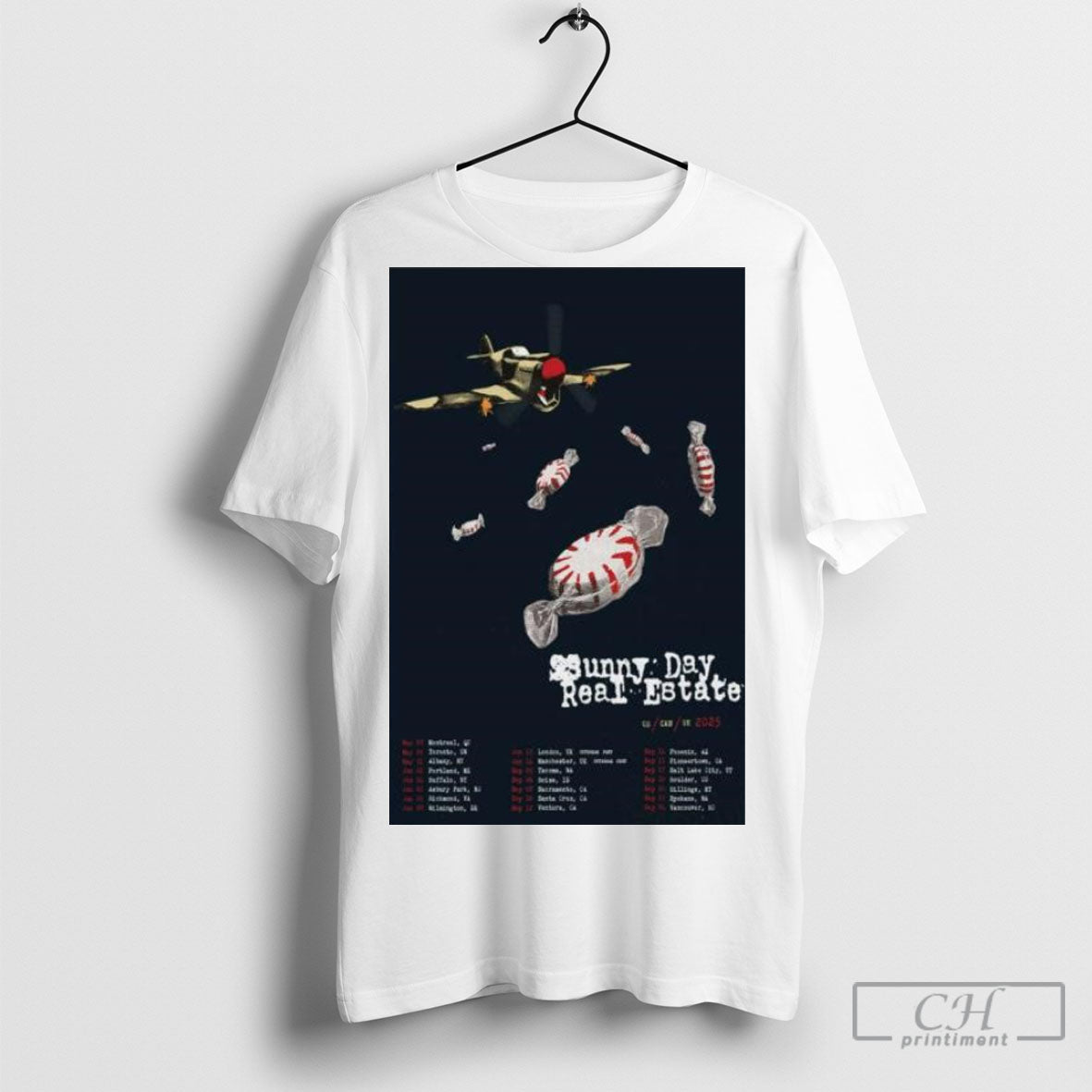 Official Sunny Day Real Estate Us Can Uk 2025 Poster T Shirt Sweatshirt