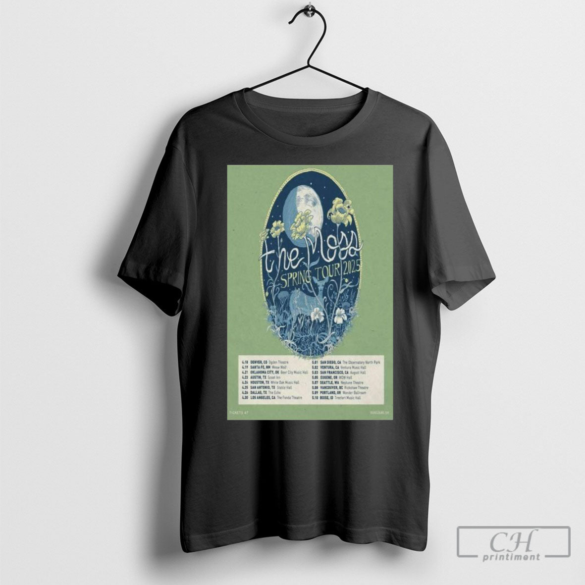 Official The Moss Spring Tour 2025 Poster T Shirt Sweatshirt