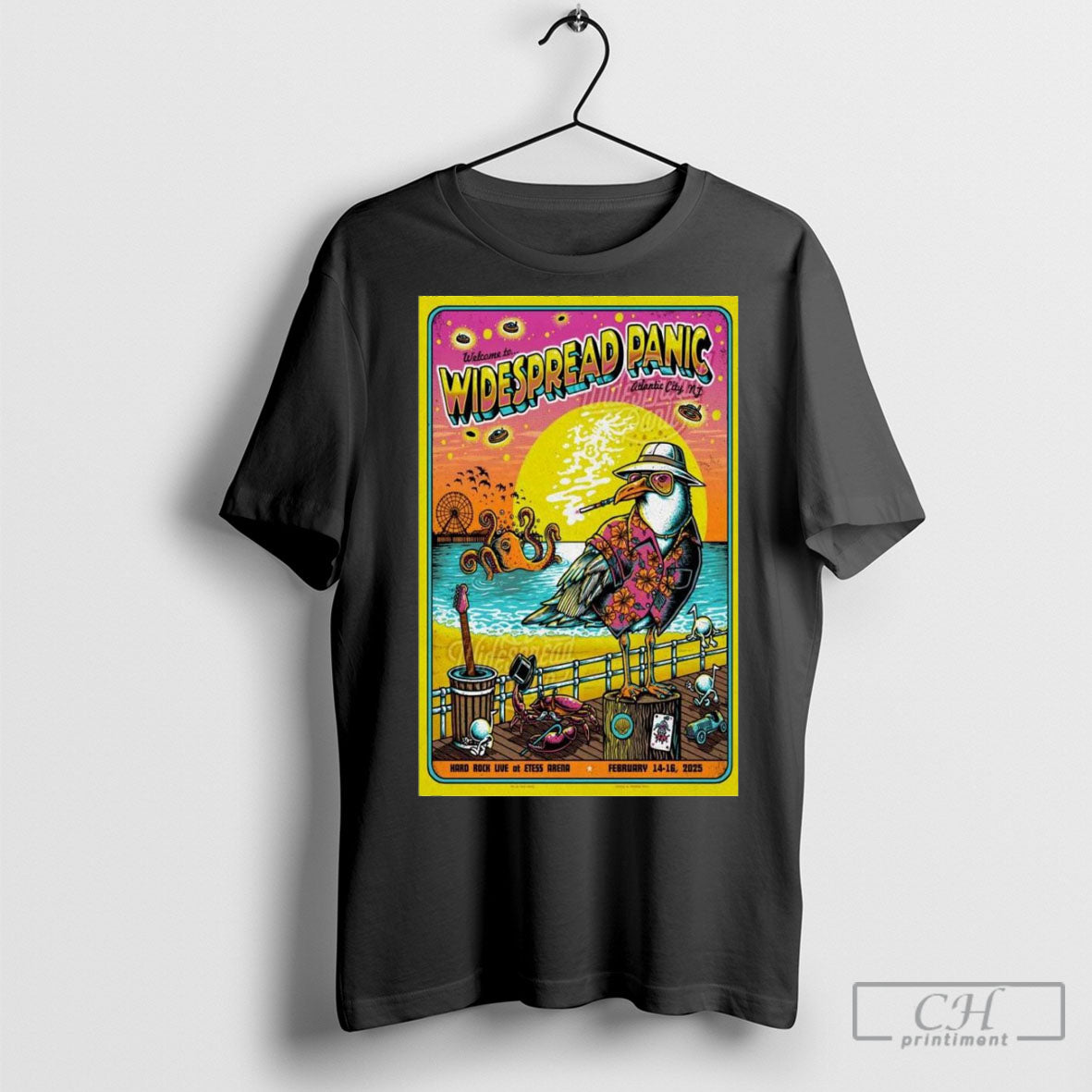 Official Widespread Panic Feb 14 16 2025 In Atlantic City Nj Tour Poster Shirt Sweatshirt