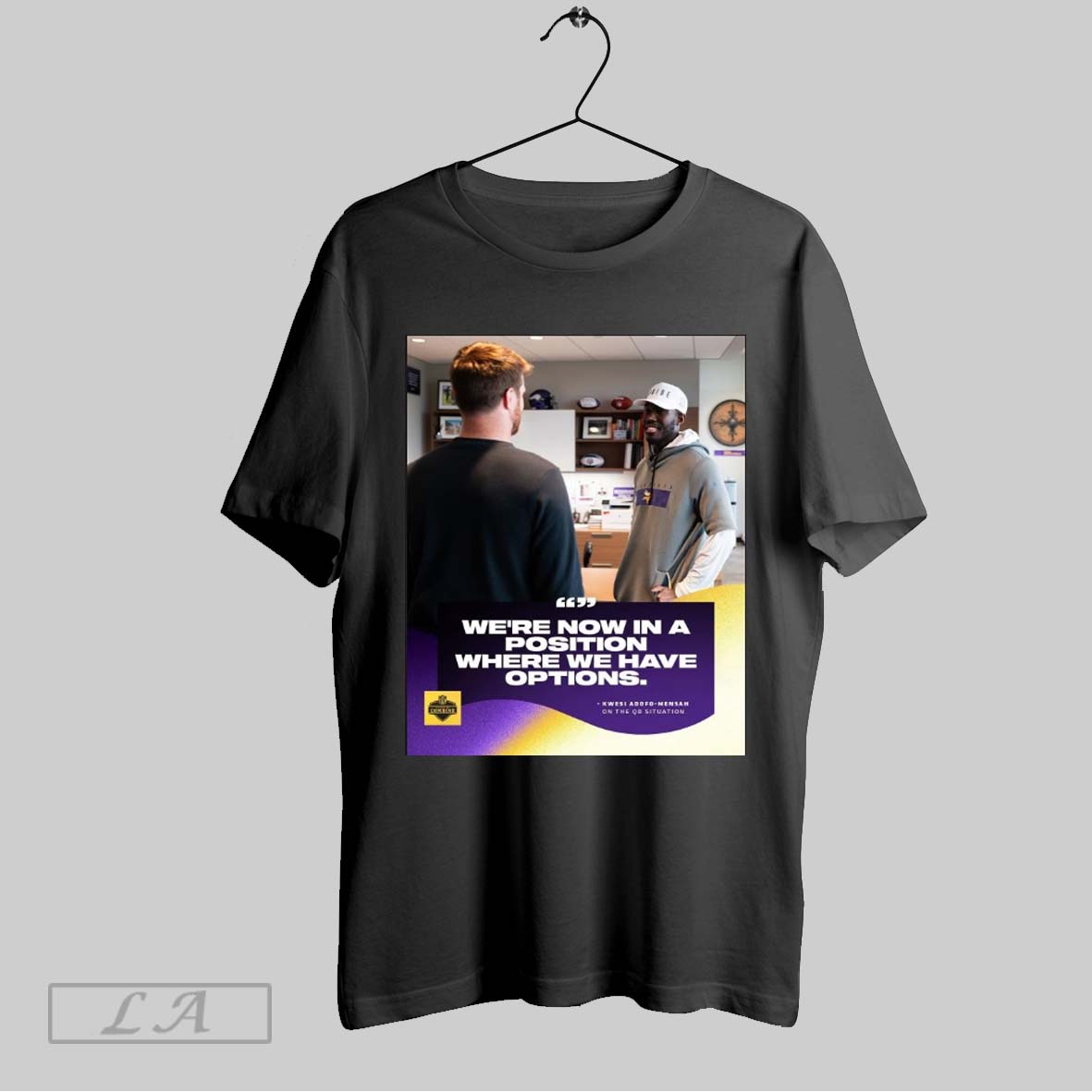 Original Minnesota Vikings Were Now In A Position Where We Have Options Kwesi Adofo Mensah On The Qb Situation Poster T Shirt Sweatshirt Hoodie Shirt