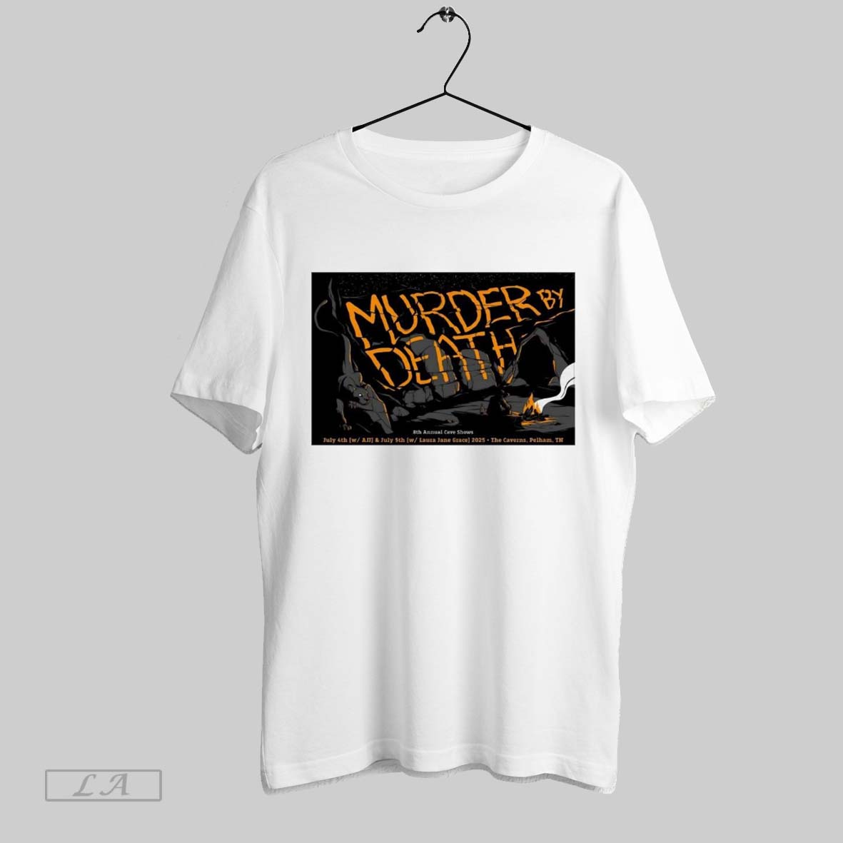 Original Poster 8th Annual Cave Shows Murder By Death July 4 5 2025 The Caverns Pelham Tn Event T Shirt Sweatshirt Hoodie Shirt