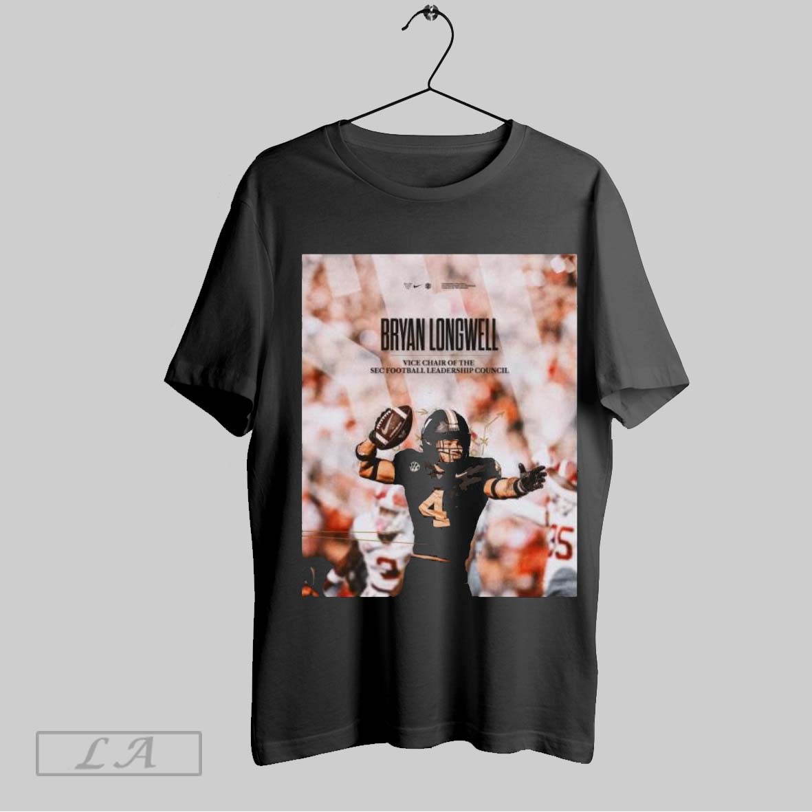 Original Poster Congrats To Bryan Longwell Vanderbilt Football On Being Named To The Sec Football Leadership Council T Shirt Sweatshirt Tee Shirt