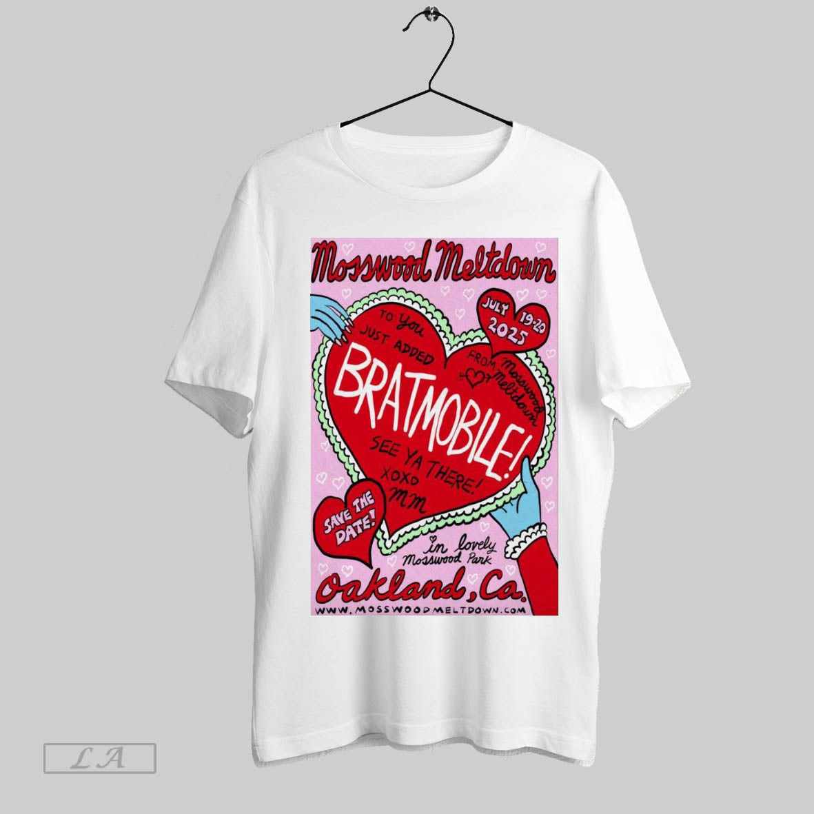 Original Poster Mosswood Meltdown Oakland Ca July 19 20 2025 Bratmobile In Lovely Mosswood Park T Shirt Sweatshirt Tee Shirt