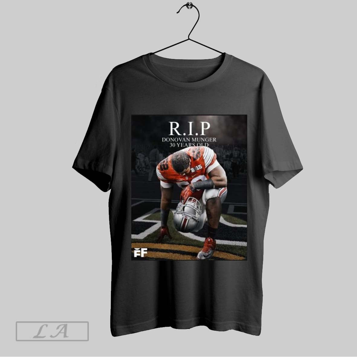 Original Poster Rest In Peace Former Ohio State Buckeyes Defensive Lineman Donovan Munger 30 Years Old 2025 T Shirt Sweatshirt Hoodie Shirt