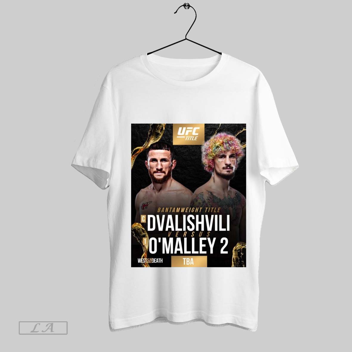 Original Poster Ufc Title Merab Dvalishvili Vs T Shirt Sweatshirt Hoodie Shirt