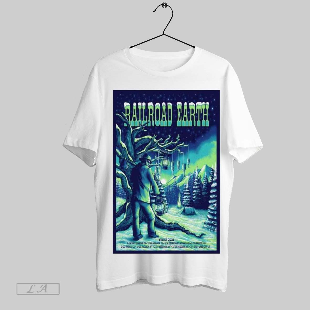 Original Railroad Earth 2025 Winter Shows Poster T Shirt Sweatshirt Tee Shirt