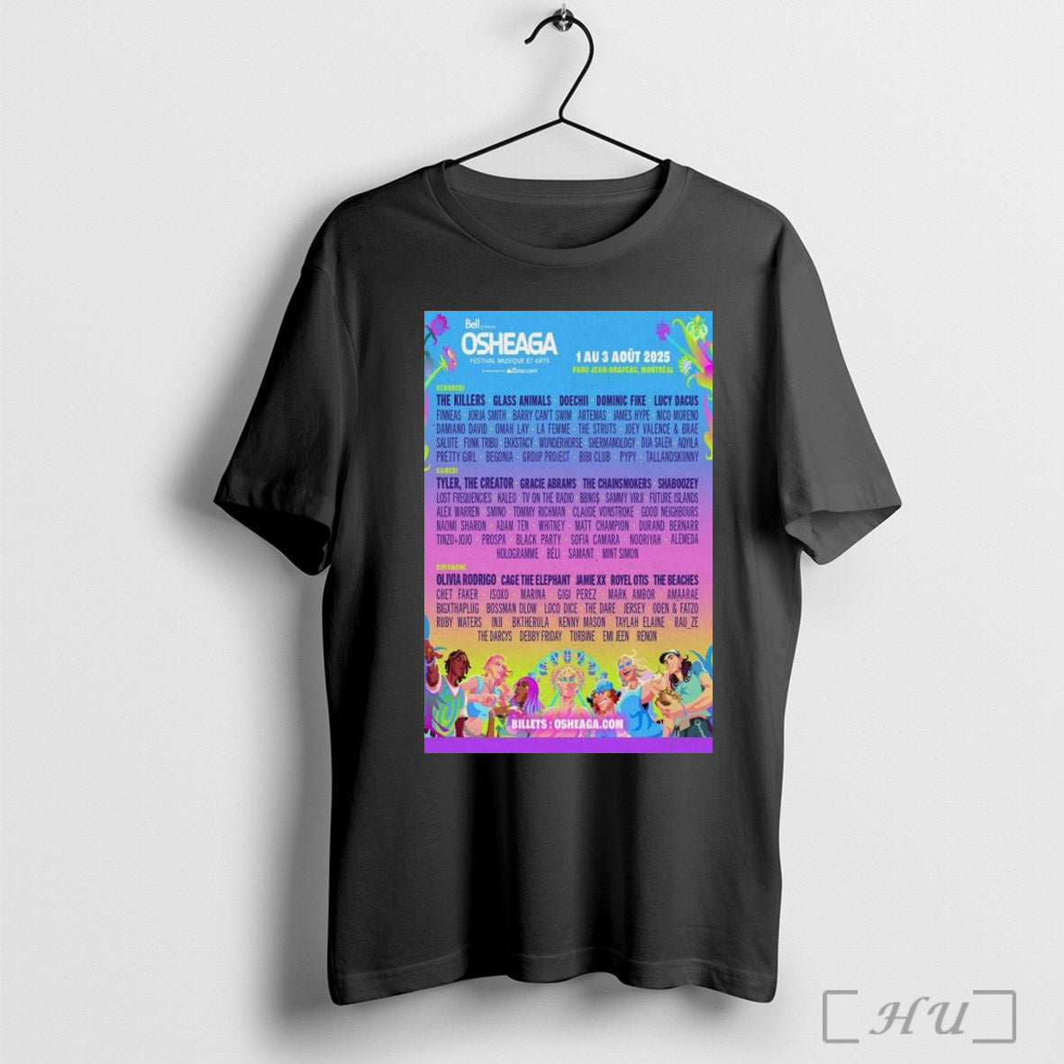 Osheaga Festival Parc Jean Drapeau Montreal 2025 Poster T Shirts Sweatshirt