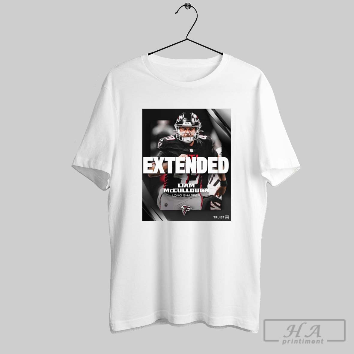 Poster Atlanta Falcons Football Nfl 2025 Extended Liam Mccullough Long Snapper T Shirt