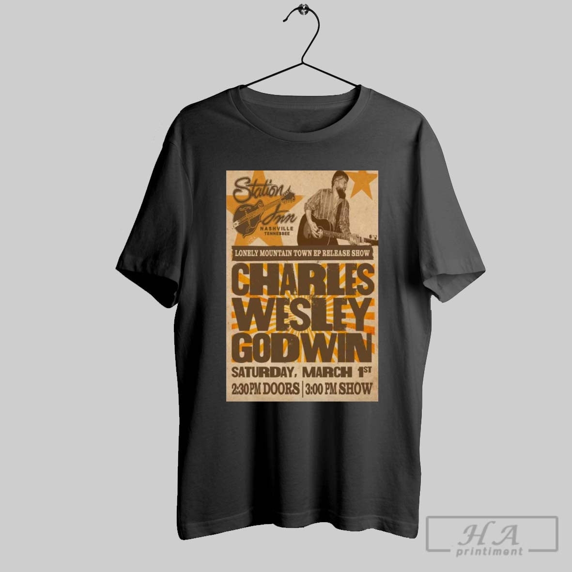 Poster Charles Wesley Godwin March 1st 2025 Nashville Tn T Shirt