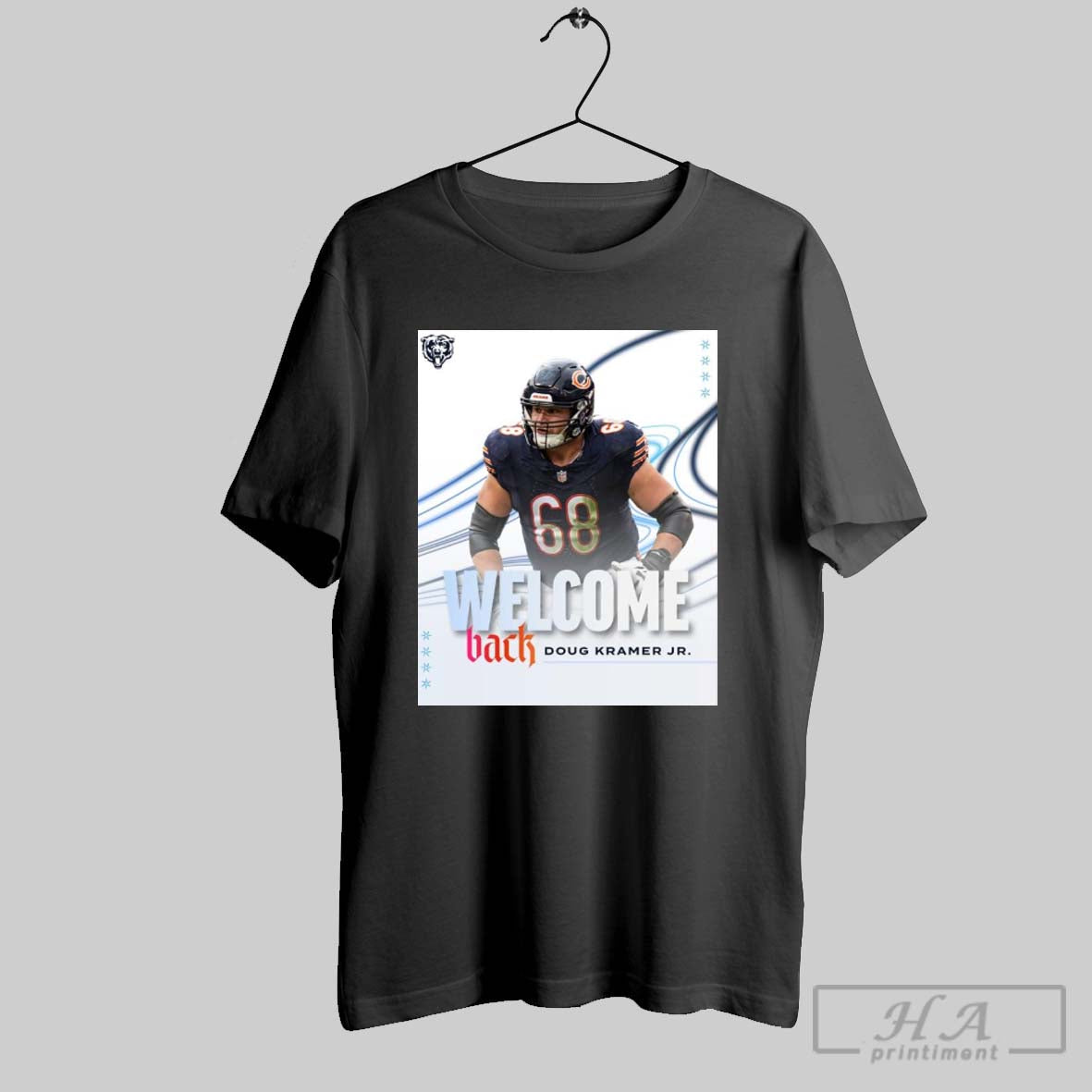 Poster Chicago Bears Football Nfl Have Re Signed Doug Kramer Jr To A One Year Contract T Shirt