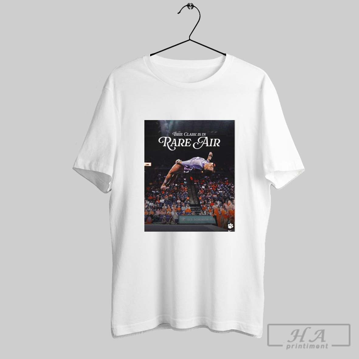 Poster Clemson Tigers 2025 Brie Clark In Rare Air Continues To Raise The Bar For College Gymnastics T Shirt