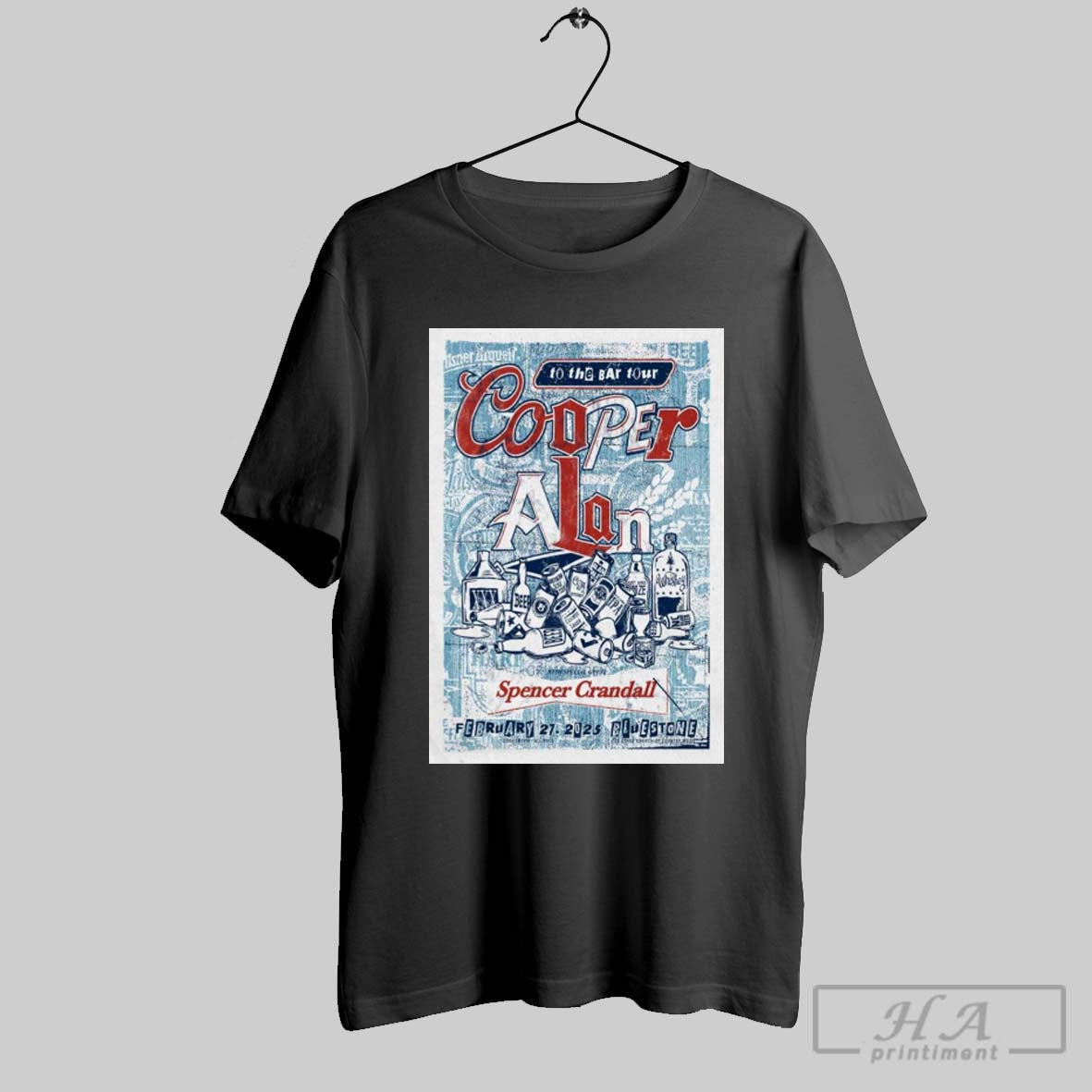 Poster Cooper Alan To The Bar Tour February 27 2025 Bluestone Columbus Oh T Shirt