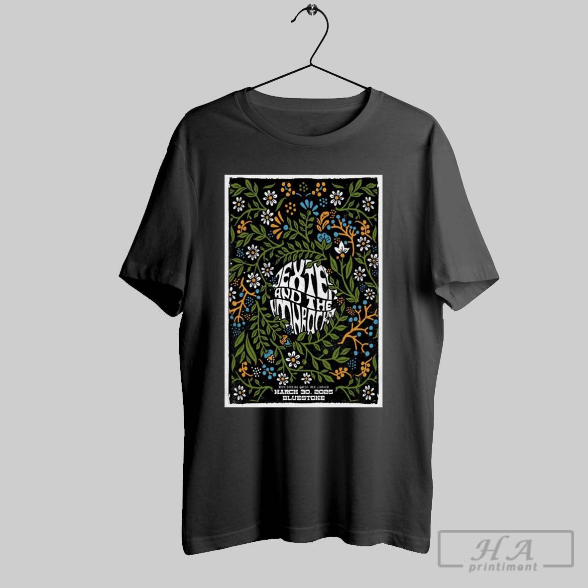 Poster Dexter And The Moonrocks Columbus Oh With Special Guest Red Leather 03 30 2025 T Shirt