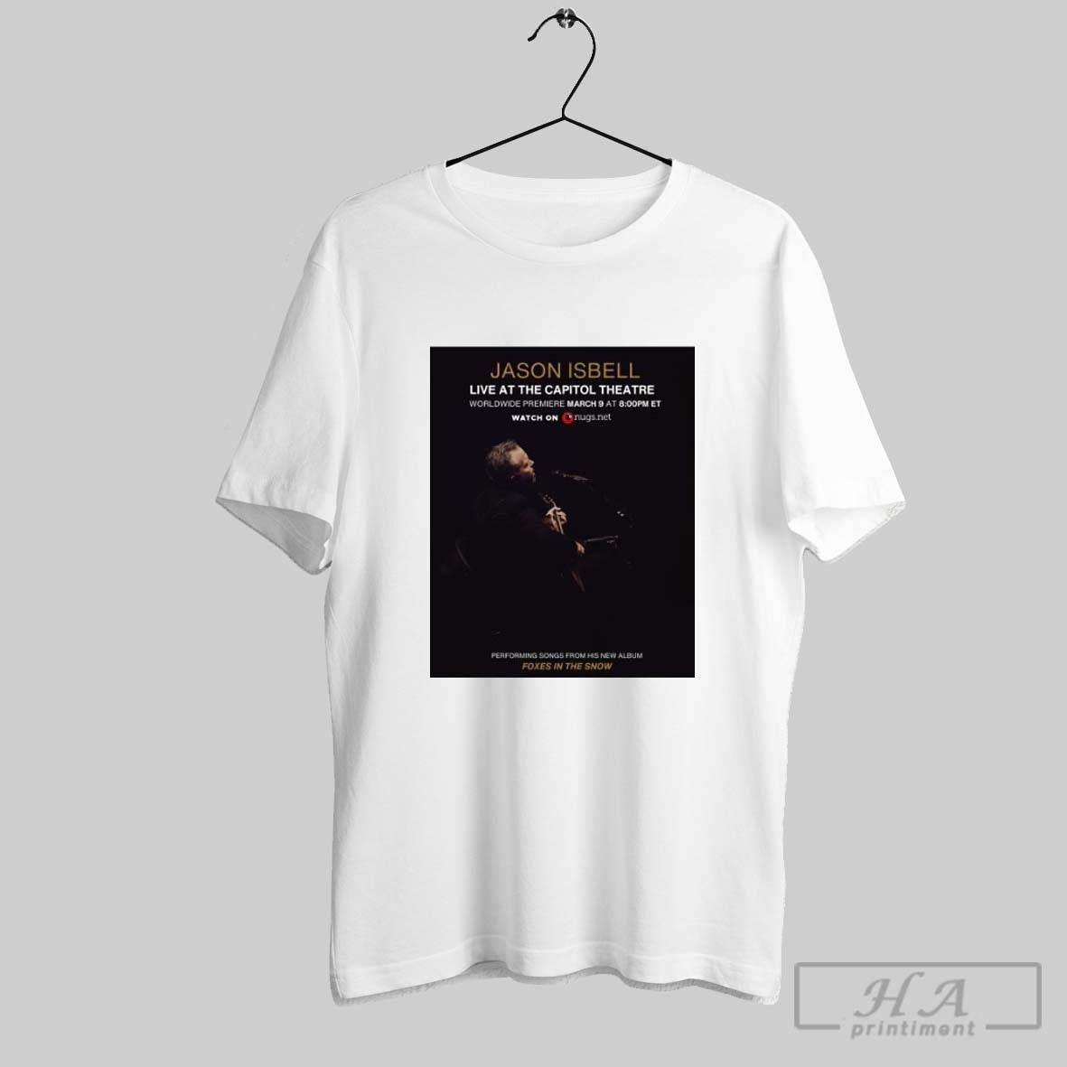 Poster Jason Isbell Live At The Capitol Theatre Worldwide Mar 9 2025 Foxes In The Snow Port Chester Ny T Shirt