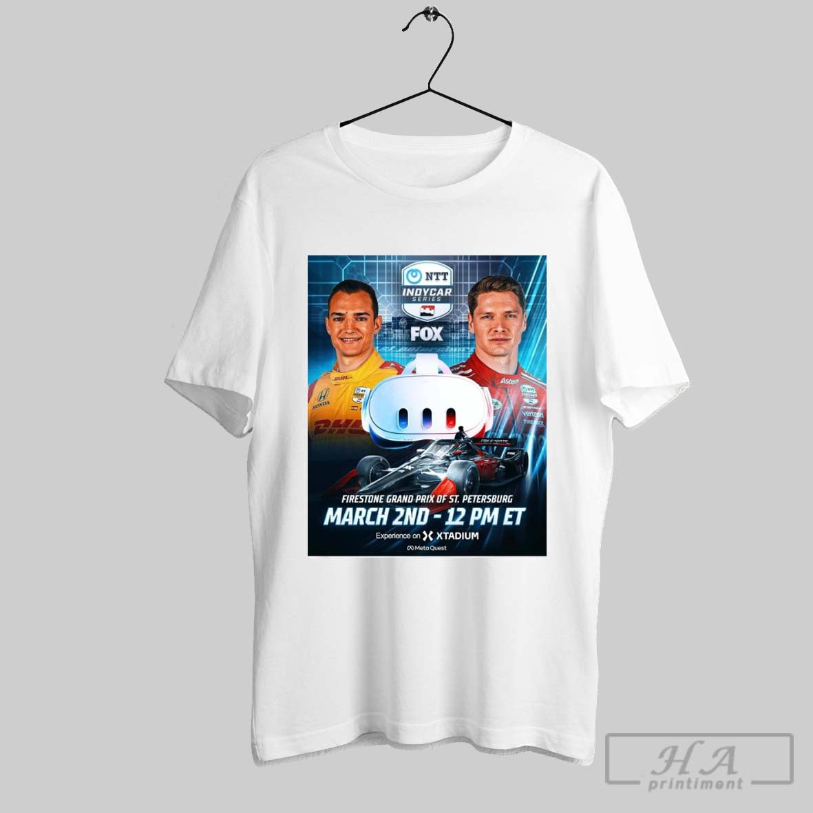Poster Ntt Indycar Series Firestone Grand Prix Of St Petersburg March 2nd 2025 Xtadium T Shirt