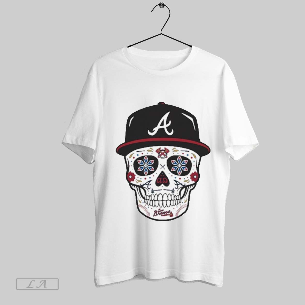 Top Atlanta Braves Sugar Skull Collection T Shirt Sweatshirt Hoodie Shirt