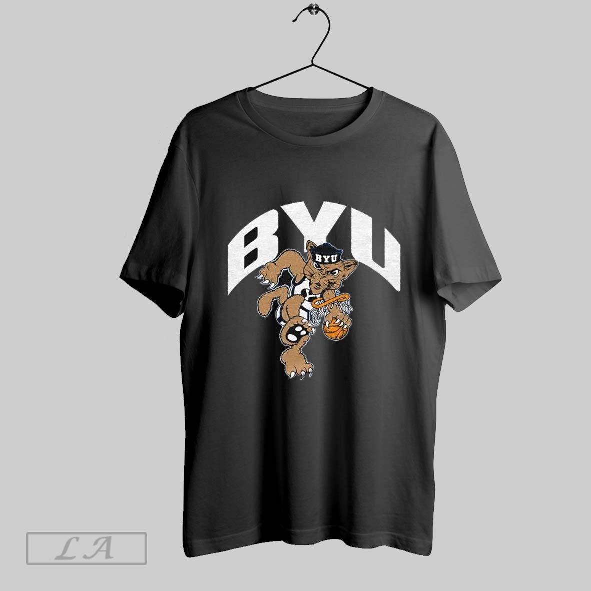 Top Byu Cougars Dunking Mascot T Shirt Sweatshirt Hoodie Shirt