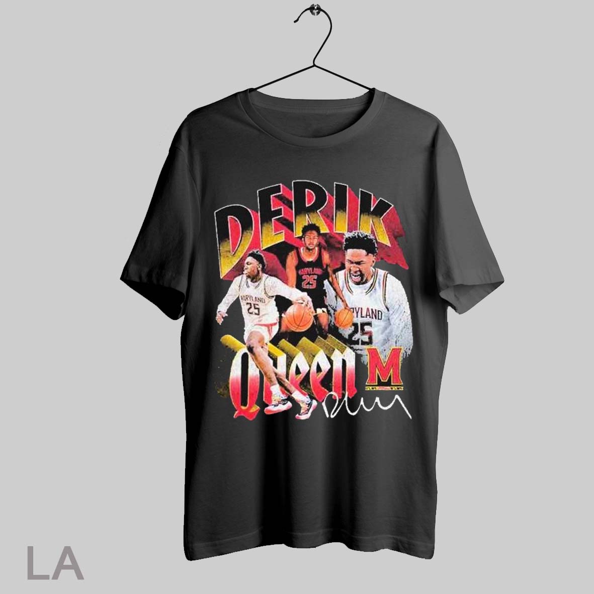 Top Derik Queen Maryland Terrapins Mens Basketball Signature T Shirt Sweatshirt Hoodie Shirt
