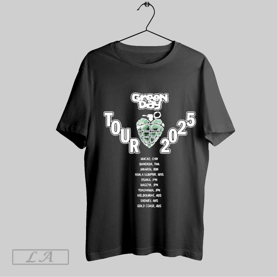 Top Green Day Tour 2025 Asia Australia Limited T Shirt Sweatshirt Hoodie Shirt